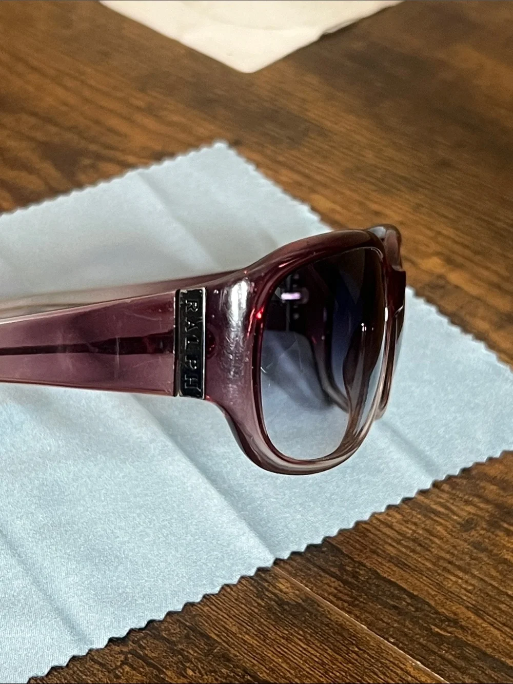 Ralph Lauren Purple Gradient Frame Sunglasses with Dark Gradient Lenses